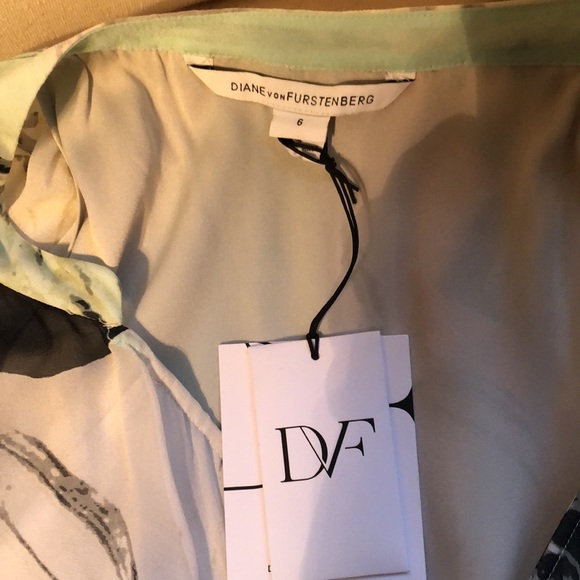 DVF Fleurette Dress in color Spring Marble. Never worn.NWT - Picture 7 of 10